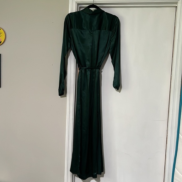 L’Academie Long Sleeve Button Evening Shirt Dress - Picture 4 of 4